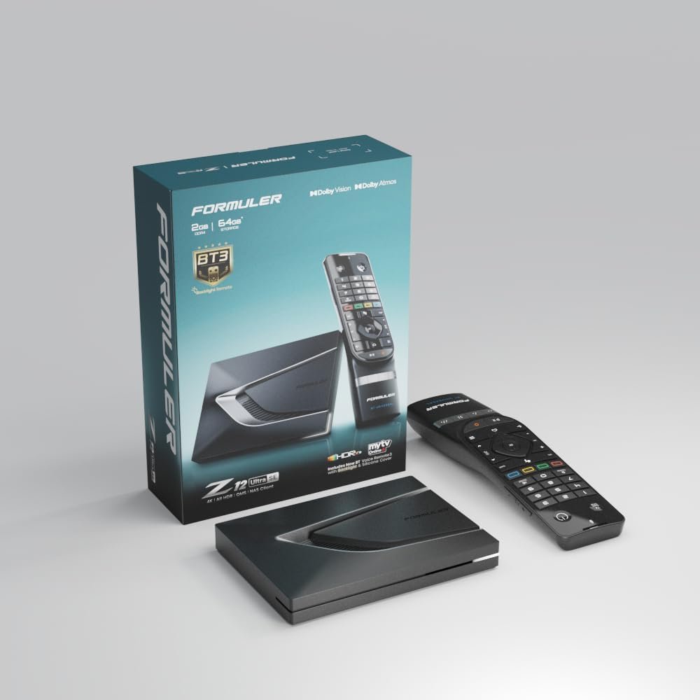 Formuler Z12 Ultra SE - 4K Streaming Media Player, Android 12, Dolby Vision, Dolby Atmos, HDR10+, Gigabit LAN, WiFi 6E, 2GB RAM, 64GB ROM, Bluetooth Backlight Voice Remote